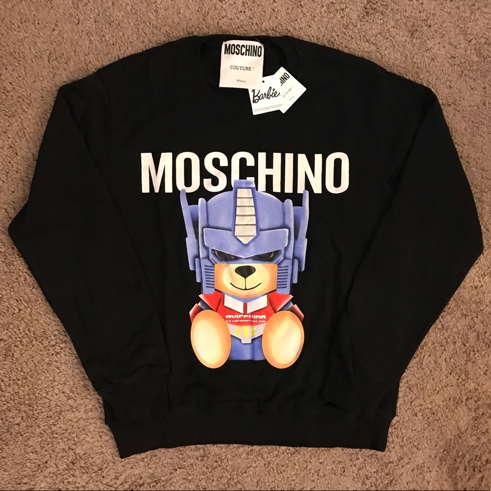MOSCHINO  super-bear Black sweatshirt